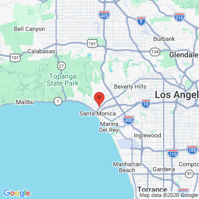 Map to Cosmetic Dentist office in Santa Monica, CA