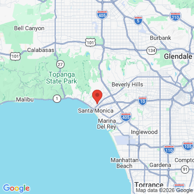 Map to Santa Monica Family Dentistry office in Santa Monica, CA