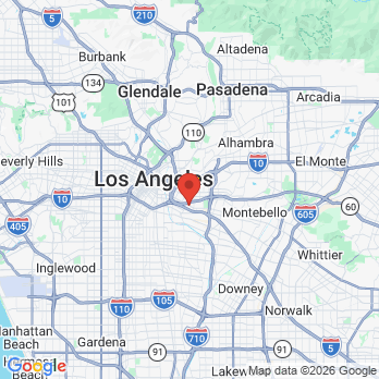 Map to Gentle Care Dental office in Los Angeles, CA
