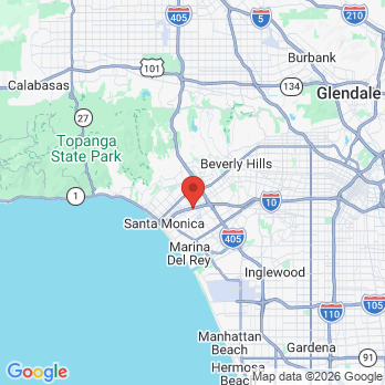 Map to InterDental office in Santa Monica, CA