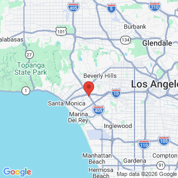 Map to Rancho Park Dental Group office in Los Angeles, CA