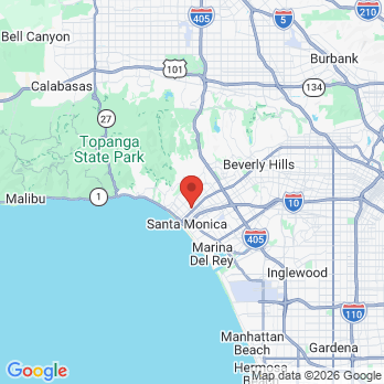 Map to Mark Handelsman DDS office in Santa Monica, CA