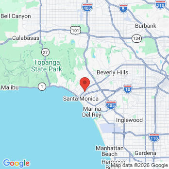 Map to Richard J. Kim DDS office in Santa Monica, CA