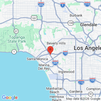 Map to Westside Dental Associates office in Los Angeles, CA