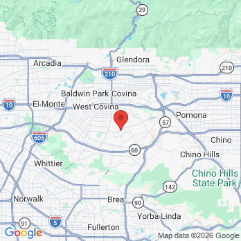 Map to Rocheli Noble Durian Dental office  office in Walnut, CA
