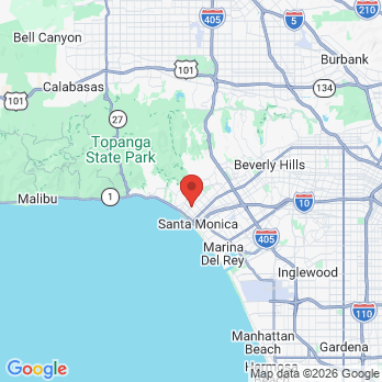 Map to John G. Adomian DDS Inc office in Santa Monica, CA