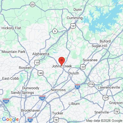 Map to  office in Johns Creek, GA
