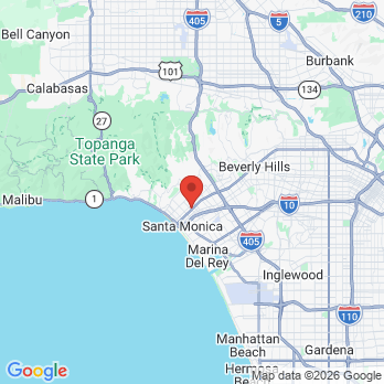 Map to Bella Doshi DDS  office in Santa Monica, CA