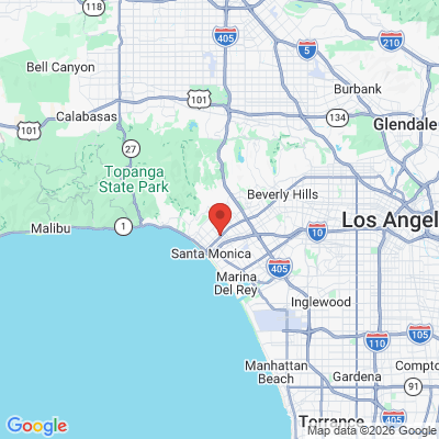Map to Diana Zinberg DDS office in Santa Monica, CA
