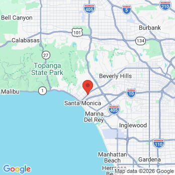 Map to Ali Mogharei DDS Inc office in Santa Monica, CA