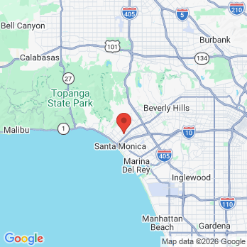 Map to Holistic Smiles LA office in Santa Monica, CA