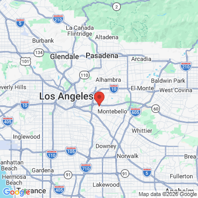 Map to LA Dental Town office in Los Angeles, CA