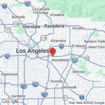 Map to LA Dental Town office in Los Angeles, CA