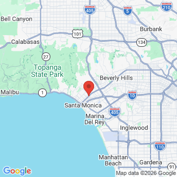 Map to Lorene Catala Boisvert, DDS, PC office in Santa Monica, CA