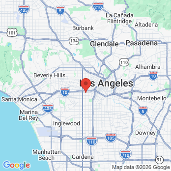 Map to Normandie Dental Clinic office in Los Angeles, CA