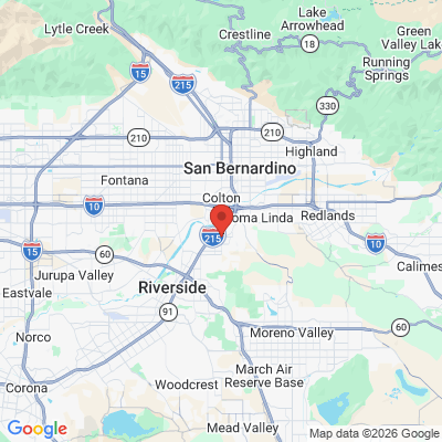 Map to  office in Grand Terrace, CA