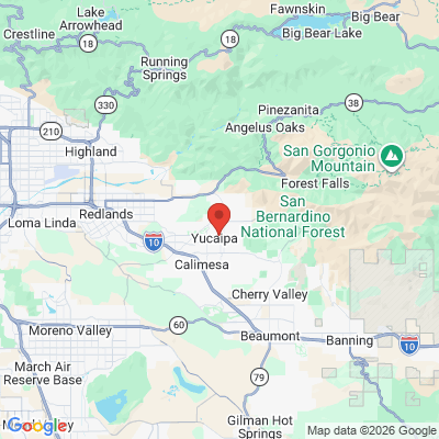 Map to  office in Yucaipa, CA