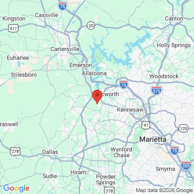 Map to  office in Acworth, GA