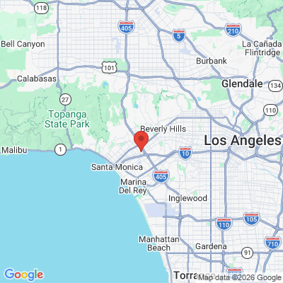 Map to Sahar Verdi DDS office in Los Angeles, CA