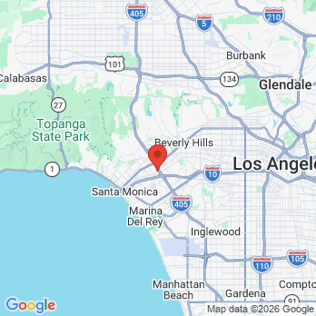 Map to Sawtelle Smiles Dental office in Los Angeles, CA