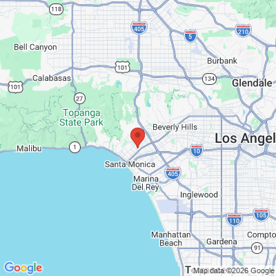 Map to Pacific Palisades Pediatric Dentistry office in Santa Monica, CA