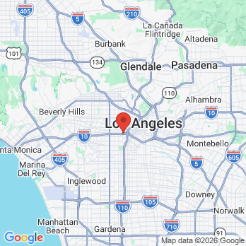 Map to Unite Here Health Dental Clinic office in Los Angeles, CA