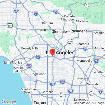 Map to Unite Here Health Dental Clinic office in Los Angeles, CA