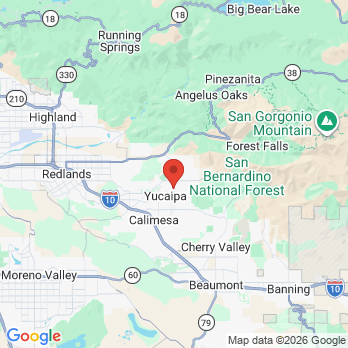 Map to Yucaipa Family Dental office in Yucaipa, CA