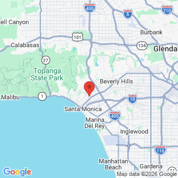 Map to Santa Monica Dental Office, Dr. Ellie Farahmand office in Santa Monica, CA