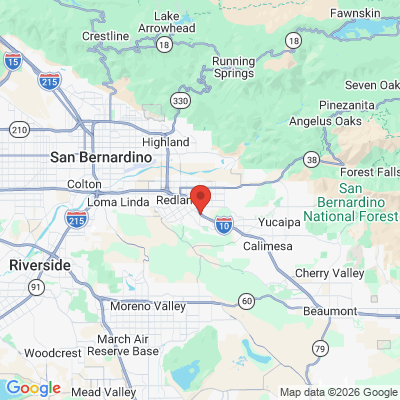 Map to  office in Redlands, CA