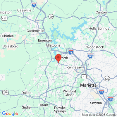 Map to  office in Acworth, GA