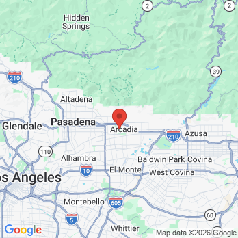 Map to CTHF Clinic office in Arcadia, CA