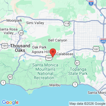 Map to Malibu Canyon Dental office in Calabasas, CA