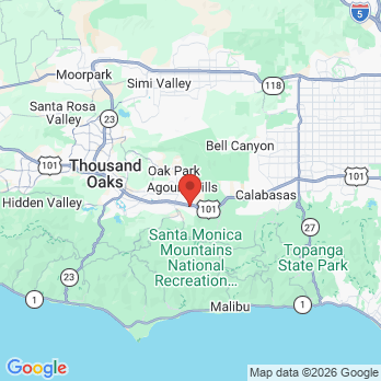 Map to Agoura Advanced Dentistry - Dr. Kambiz Kamangar DDS office in Agoura Hills, CA
