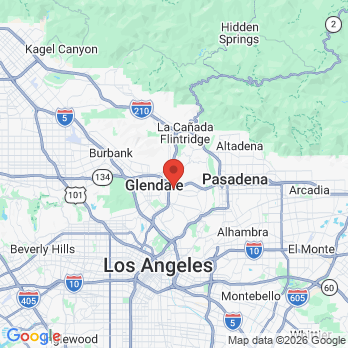 Map to Eagle Rock Family Dentistry office in Los Angeles, CA