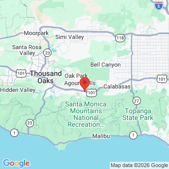 Map to Smile Bright Periodontics office in Agoura Hills, CA