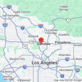 Map to Glendale Office office in Glendale, CA