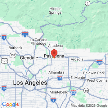 Map to Peter G. Cooper, DDS, Inc. office in Pasadena, CA