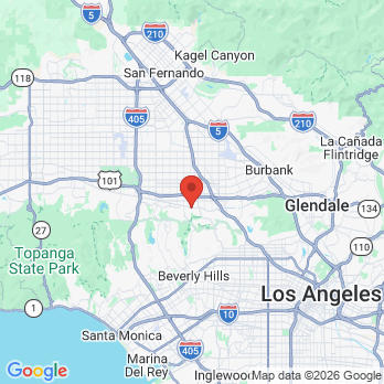 Map to studio city perio office in Studio City, CA