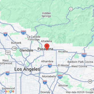 Map to Prestige Dental office in Pasadena, CA