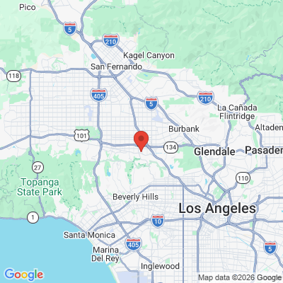 Map to  office in Studio City, CA