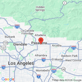 Map to Blue Door Dental office in Pasadena, CA