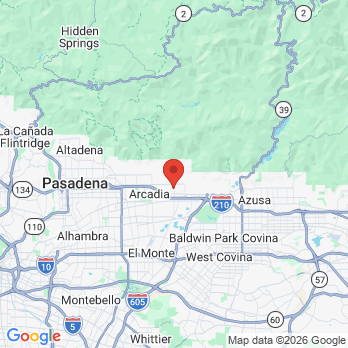 Map to Healthy Life Dental office in Monrovia, CA