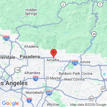 Map to Scott R. Adishian, D.D.S., Inc. office in Arcadia, CA