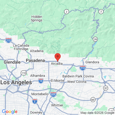 Map to Scott R. Adishian, D.D.S., Inc. office in Arcadia, CA