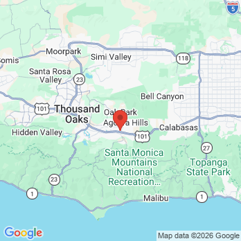 Map to Agoura Dental Arts office in Agoura Hills, CA