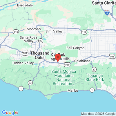 Map to Agoura Dental Arts office in Agoura Hills, CA