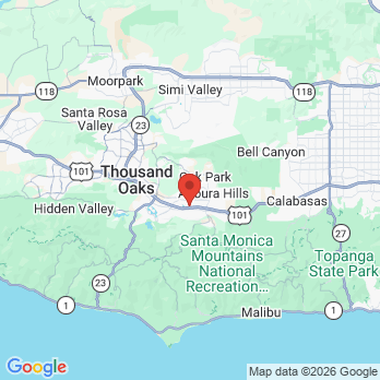Map to Sekhon Dental Inc. office in Agoura Hills, CA