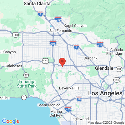 Map to Cohen Dental Care office in Sherman Oaks, CA