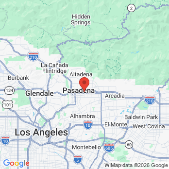 Map to Pasadena Dental Office and Ortho office in Pasadena, CA